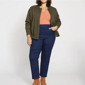 Universal Standard ComfortDenim Stovepipe Jeans 28” Midnight Indigo